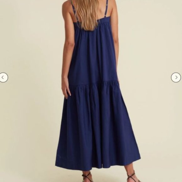 Elegant Blue Midi Dress - Picture 3 of 4